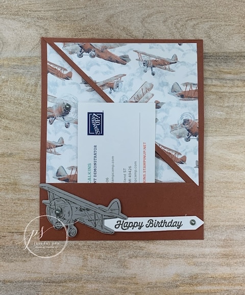 fun fold pocket card with gift card holder