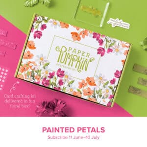 Painted Petals July Paper Pumpkin Card Making Kits