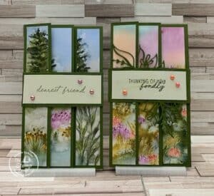 One Sheet Wonder Slimline Cards With Thoughtful Journey