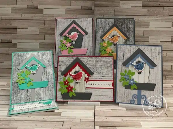 one sheet wonder cards with country birdhouse bundle