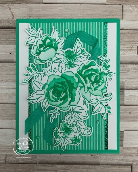 stampin up in color club cards shy shamrock