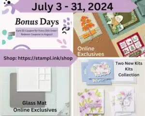 July Stamping Specials With Stampin' Up! & The Stamp Camp