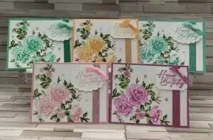 Layers of Beauty Stampin' Up! In Color Club Cards For August