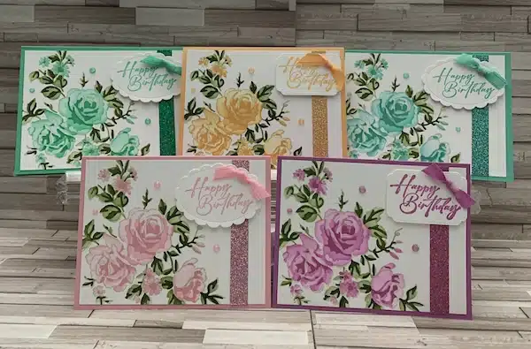 stampin' up! in color club cards