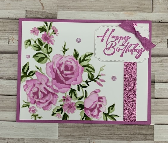 stampin up in color cards birthday card
