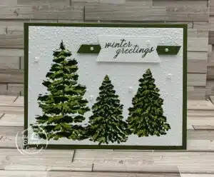 Quick Masking Methods In Cardmaking With The Frosted Forest Bundle