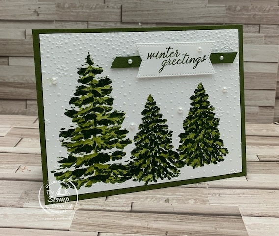Quick Masking Methods In Cardmaking With The Frosted Forest Bundle