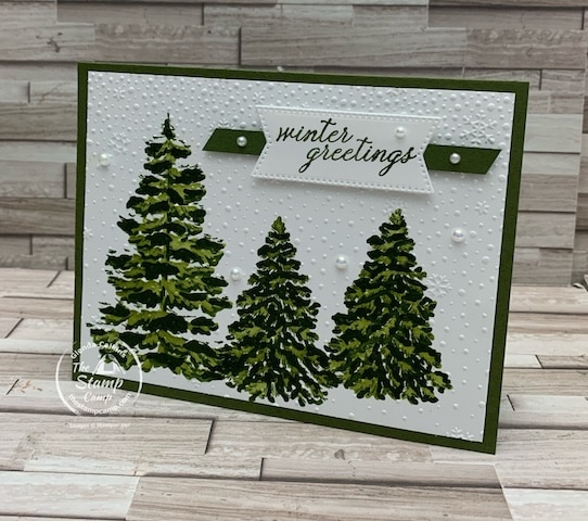 Quick Masking Methods In Cardmaking With The Frosted Forest Bundle
