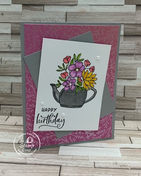 country flowers basic stamp masking techniques