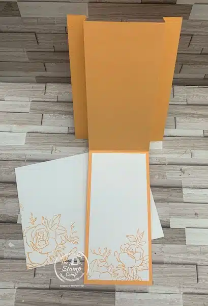 fun fold card in colors