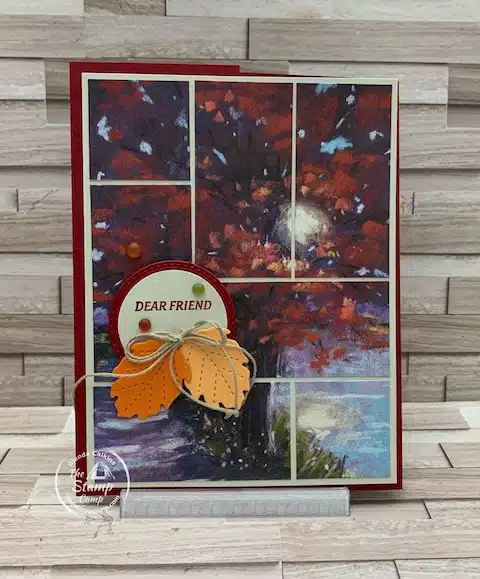 fun fold one sheet wonder fall themed card