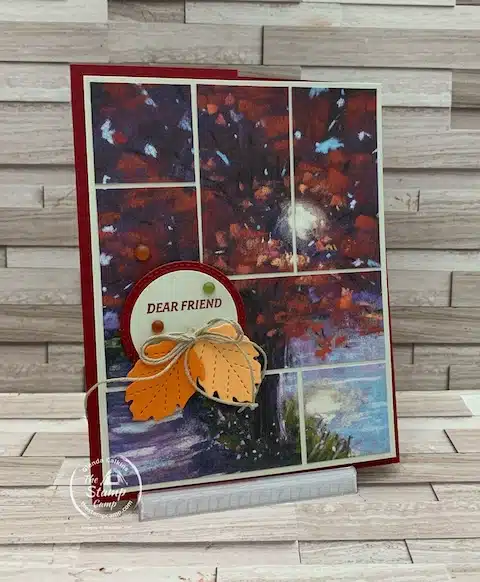 fall card one sheet wonder fun fold card