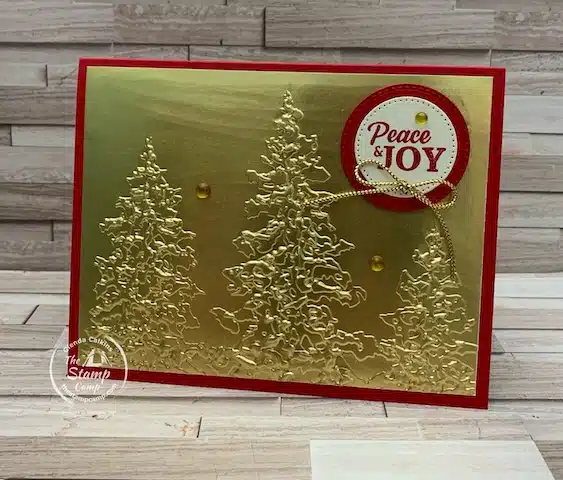 easy embossing folder ideas for christmas cards