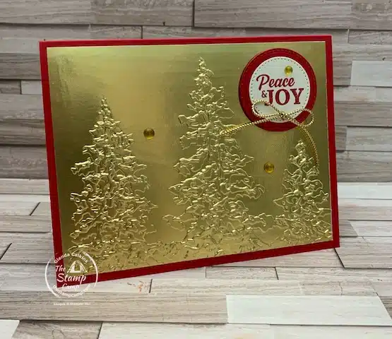 easy embossing folder ideas for christmas cards