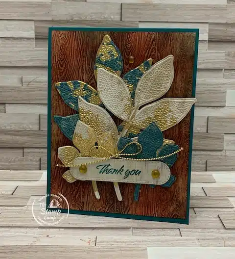 fall themed cards embossing folder techniques