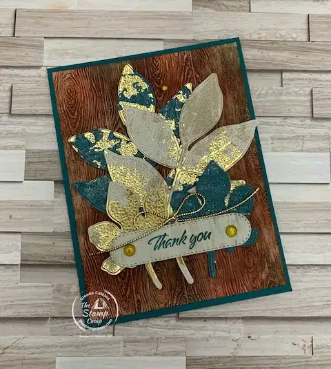 fall themed card embossing folder techniques