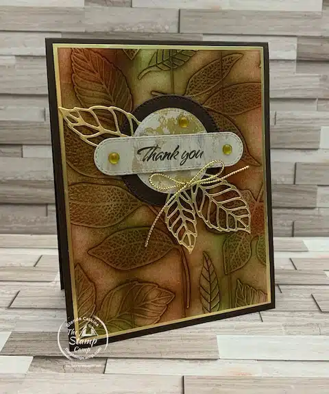 fall themed cards embossing folder techniques