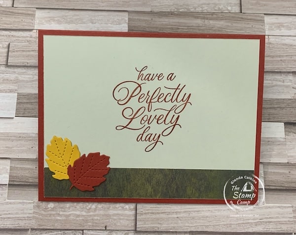 fall themed fun fold one sheet wonder card