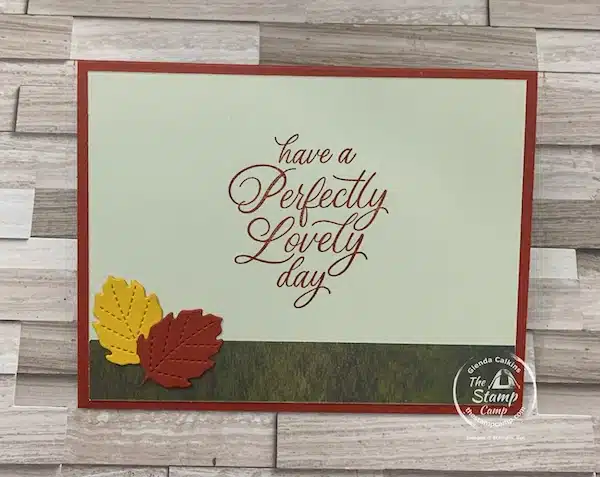 fall themed fun fold one sheet wonder card