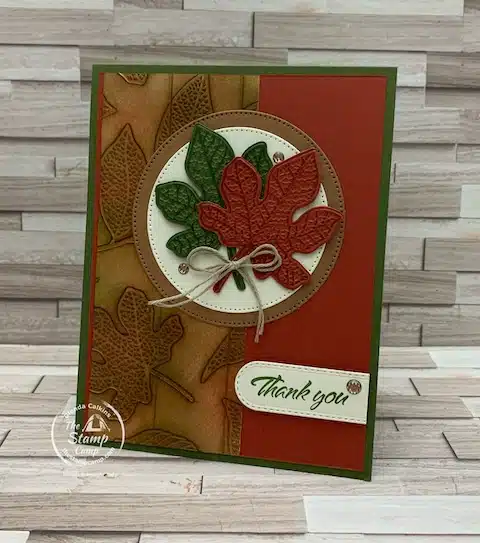 embossing folder techniques fall themed cards