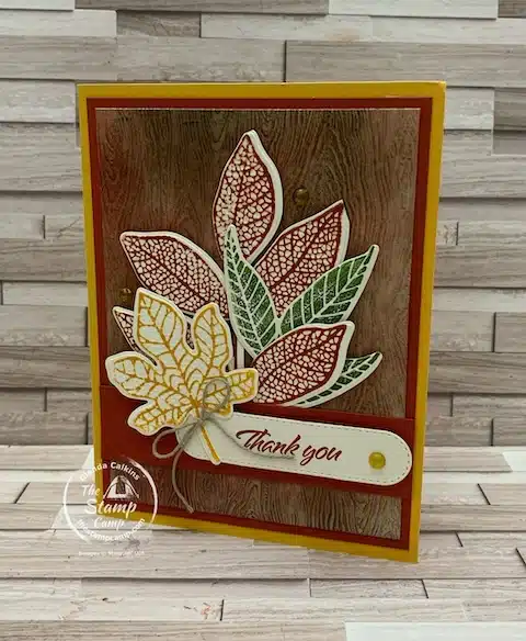 embossing folder techniques fall themed cards