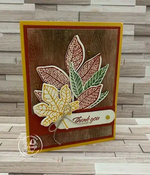 embossing folder techniques fall themed cards