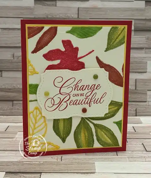 stamping techniques with embossing folders and blends