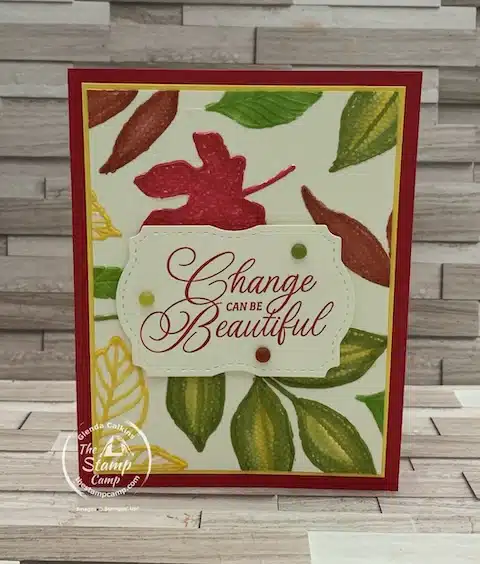 stamping techniques with embossing folders and blends