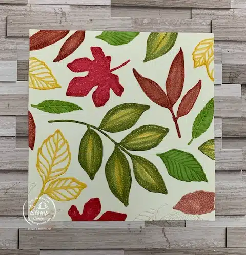 stamping techniques with embossing folders and blends