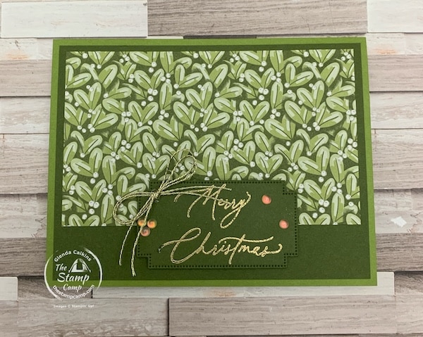 One Sheet Wonder Christmas Cards with Season of Green and Gold Designer Series Paper