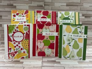 Free Fruit Salad Sale-a-bration One Sheet Wonder Cards