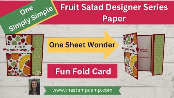 one sheet wonder fun fold card