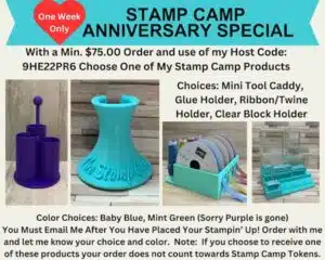 The Stamp Camp is Celebrating Six Year Anniversary With Stampin' Up!