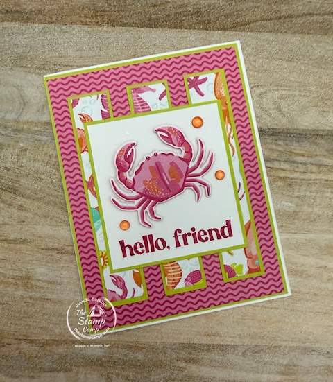 simple card with designer series paper