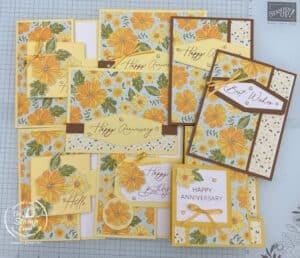 Eight Gorgeous One Sheet Wonder Cards With Floral Delight