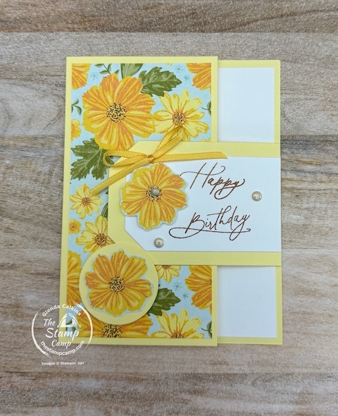 fun fold cards with designer series paper