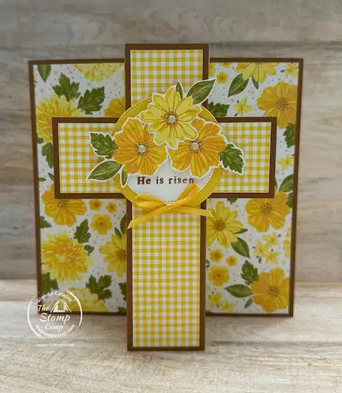 pop-up easter cross fun fold card one sheet wonder