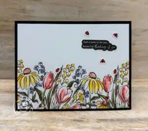 Create A Simple Card With The Mixed Media Florals Memories & More Pack