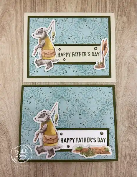 simple stamping designs with card sketches