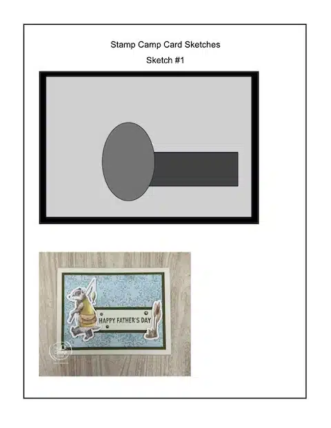 stamp camp card sketches
