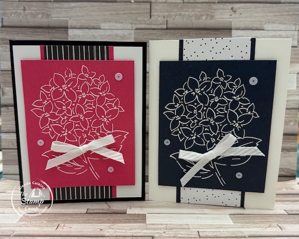 In Color cards with designer series paper