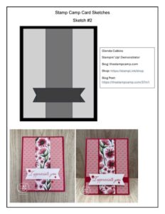 simple stamping designs with card sketches from the stamp camp