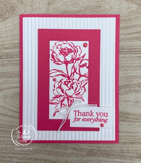 Strawberry Slush In Color clean and simple handmade cards