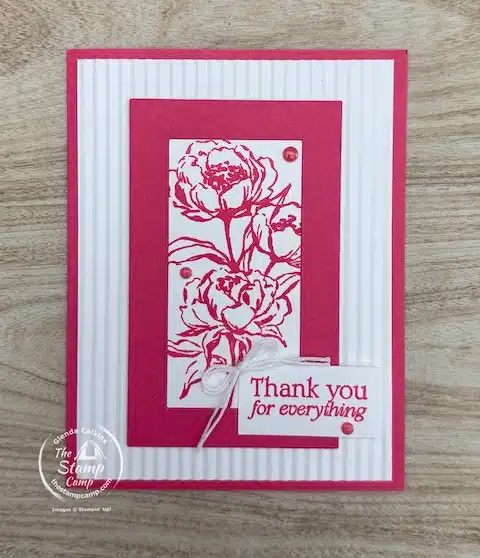 Strawberry Slush In Color clean and simple handmade cards