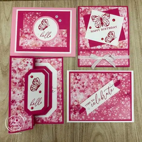 One Sheet Wonder FunFold Cards for Birthday cards