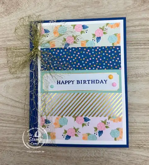 what to do with paper strips birthday card