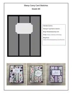 Simple Stamping for Beginners With The Stamp Camp Card Sketches