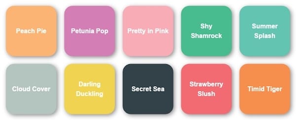 Stampin' Up! In Colors