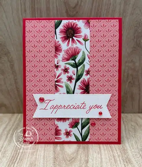 simple stamping designs with card sketches and designer paper