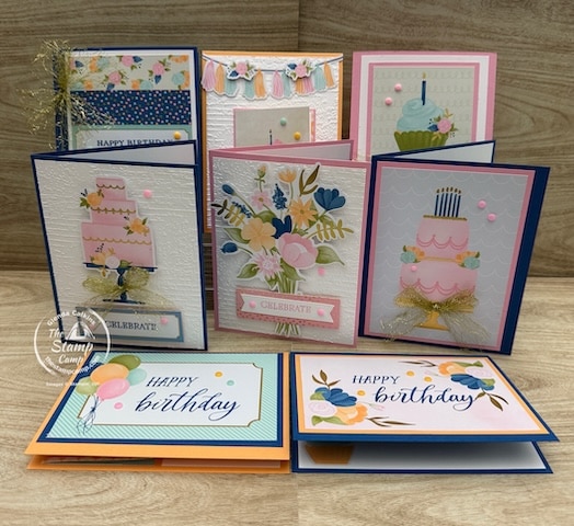 One Sheet Wonder Cards simple stamping cards